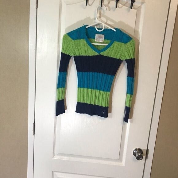 Justice Size 10 Long Sleeve V Neck Pullover Sweater - Picture 2 of 12